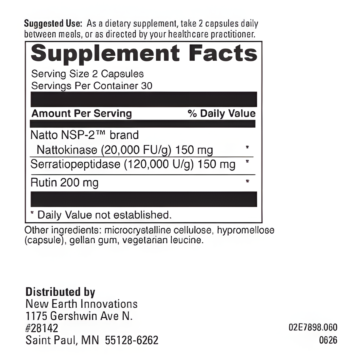 NEW! NK-Plus Featuring Nattokinase, Rutin and Serratiopeptidase