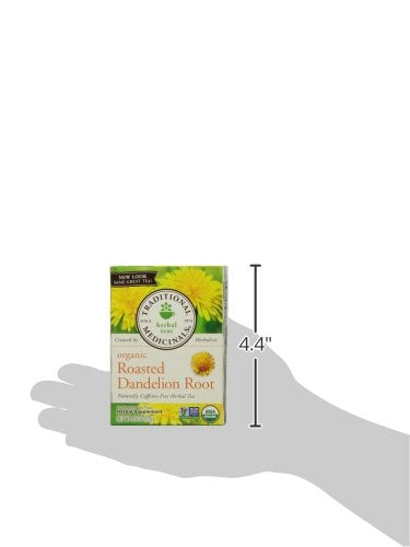 Traditional Medicinals Tea, Organic Roasted Dandelion Root, Supports Kidney Function & Healthy Digestion, 16 Tea Bags