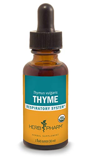 Herb Pharm Certified Organic Thyme Liquid Extract for Respiratory System Support - 1 Ounce (DTHYME01)