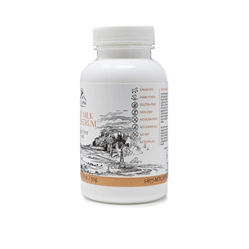 MT. CAPRA SINCE 1928 Goat Milk Colostrum | For Healthy Immune System, Gut, and Athletic Performance, Grass-Fed, High in Immunoglobulins - 50 Grams (2900 mg per serving)