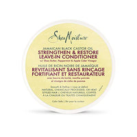 Shea Moisture Strengthen & Restore Leave-in Conditioner for dry hair Jamaican Black Castor Oil with Shea Butter, Peppermint and Apple Cider Vinegar 340 ml