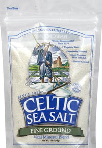 Fine Ground Celtic Sea Salt – 16 Ounce (Pack of 1) Resealable Bag of Nutritious, Classic Sea Salt, Great for Cooking, Baking, Pickling, Finishing and More, Pantry-Friendly, Gluten-Free