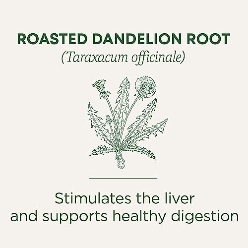 Traditional Medicinals Tea, Organic Roasted Dandelion Root, Supports Kidney Function & Healthy Digestion, 16 Tea Bags