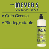 MRS. MEYER'S CLEAN DAY Liquid Dish Soap, Biodegradable Formula, Lemon Verbena, 16 fl. oz - Pack of 3