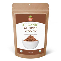 SPICY ORGANIC Pure Organic Allspice Ground 4 oz. - Certified USDA Organic - Allspice Seasoning for Baking, Marinades, Pickling, Stews, Sauces, and Beverages