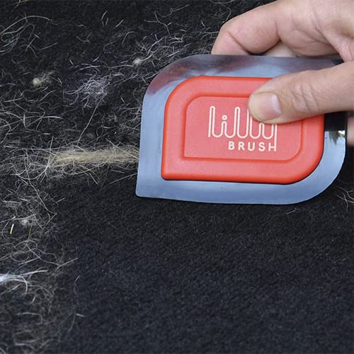 Lilly Brush Mini Pet Hair Detailer | Reusable Fur Remover for Car Interior, Carpet, Couch & Furniture