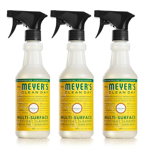 MRS. MEYER'S CLEAN DAY All-Purpose Cleaner Spray, Honeysuckle (16 Fl Oz (Pack of 3))