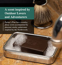 Packer's Pine Tar Soap | The Original Mens Body Soap Made With Natural Pine Tar and Pine Oils | All Natural Mens Soap Bar & Camping Soap | Paraben, Sulfate, and Creosote Free Soap - (3 Pack)