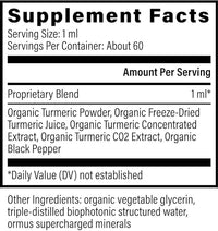 Global Healing Organic Turmeric Curcumin Supplement with Black Pepper Extract Liquid Drops to Support Joint Mobility Relief and Digestive Health Multi Turmeric Supplement- 2 Fl Oz