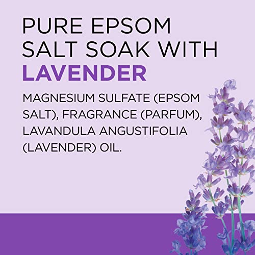 Dr Teal's Epsom Salt Soaking Solution, Soothe & Sleep, Lavender, 3lbs (Packaging May Vary)