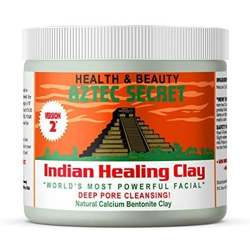 Aztec Secret– Indian Healing Clay 1 lb – Deep Pore Cleansing Facial & Body Mask – The Original 100% Natural Calcium Bentonite Clay – New Version 2