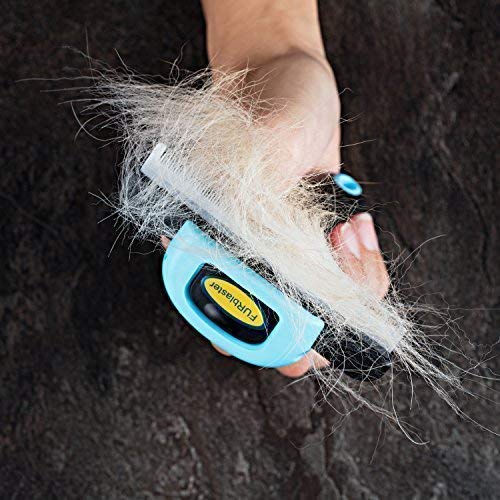 DakPets Deshedding Tool | Stainless Steel Grooming Brush for Shedding Fur Removal - Cats and Dogs