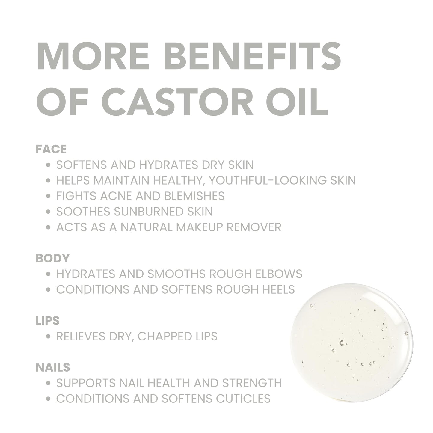 BodyJ4You Organic Castor Oil for Hair Growth: Natural Serum for Eyelashes and Eyebrows