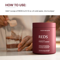 BodyHealth Perfect Reds (30 SVG) Superfood Berry Powder Antioxidant Drink, Fruit Powder Mix for Smoothies with Fruit, Vegetables, Superfoods, Phytonutrients, Fiber, and PerfectAmino Protein