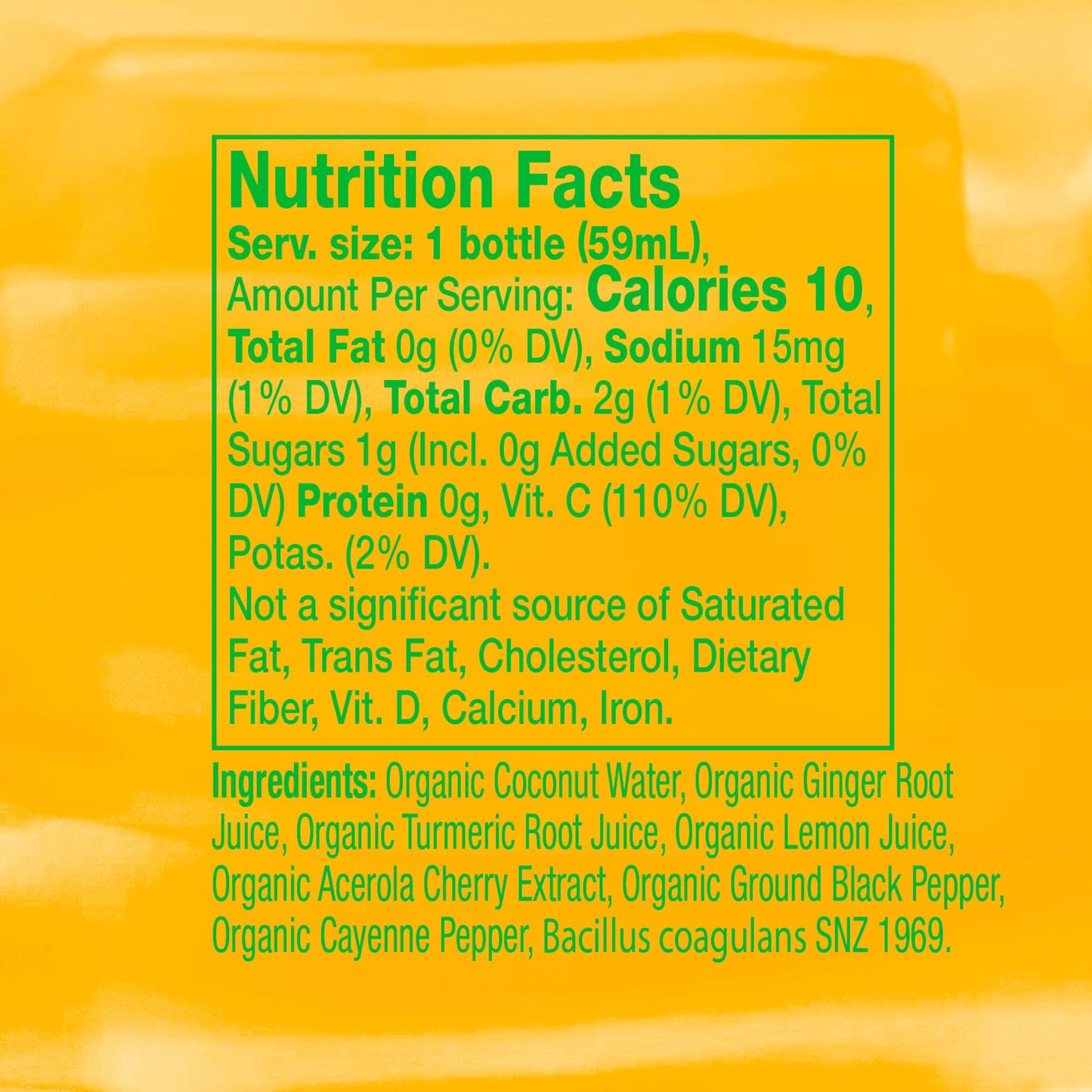 Vive Organic Immune Support Shot, Cold-Pressed Ginger, Turmeric & Cayenne, Gluten Free, Vegan, Immunity Boost Cayenne, 2 Fl Oz (Pack of 12)