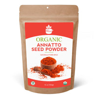 SPICY ORGANIC Annatto Powder 8 oz. – Certified USDA Organic - Ground Achiote Seed Spice for Seasoning and Cooking