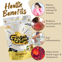 Fusion Select 2 Lb Original Ginger Chews - Sweet Soft Candied Delights From Indonesia - Promotes Relief From Morning Sickness, Upset Stomach - Made from Real Ginger Root, Non-GMO, Vegan Candy