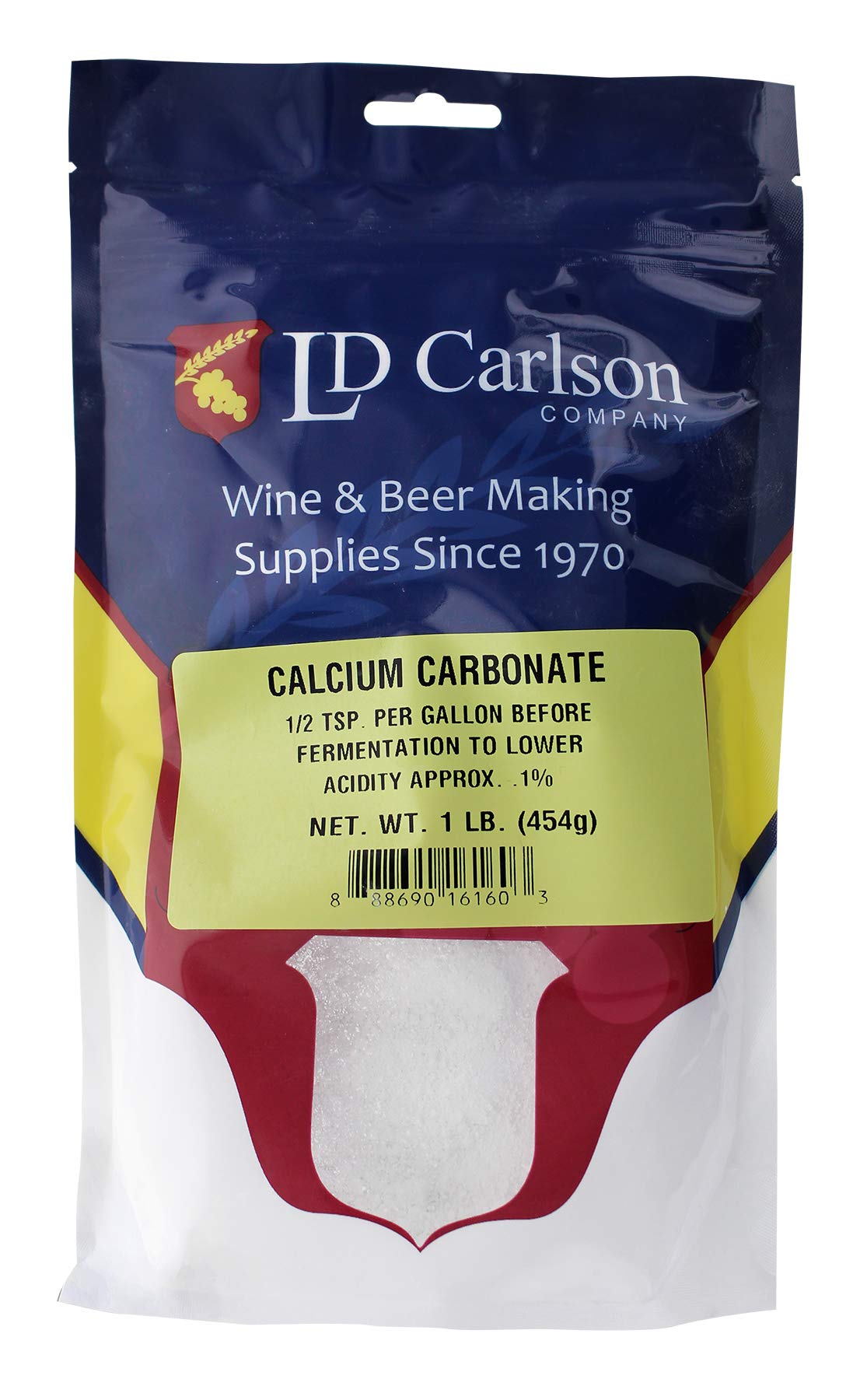 Home Brew Ohio Calcium Carbonate 1 LB,White,IB-04M6-SGGC