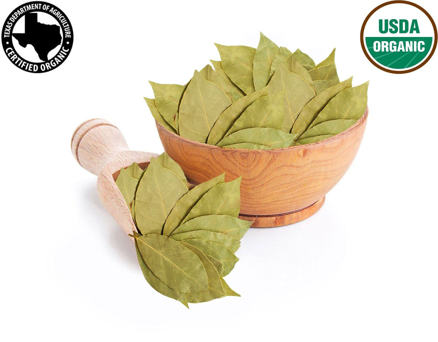 SPICY ORGANIC Bay Leaf (Indian Tej Patta)- 100% Pure USDA Organic - Non-GMO, Gluten-Free - Comes in a Resealable Pack - Non-Irradiated Naturally Dried Whole Leaves- 228 Servings Per Container, 16 Oz (454 grams)