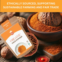 SPICY ORGANIC Ground Mace 3 lbs. - Exquisite Mace Spice Powder for Cooking, Baking, Sauces, Soups, Beverages and Savory Dishes– Certified USDA Organic, Non-GMO and Kosher. Comes in a Resealable Pouch