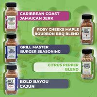 FreshJax Barbecue Seasoning Gift Set | 5 Sampler Sized BBQ Spices and Seasonings | Grilling Gifts for Men | Grill Seasoning Gift Set in a Giftable Box