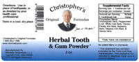 Christopher's Original Formulas Herbal Tooth and Gum Powder