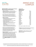 Complete Amino Acid Complex - New Earth Innovations Supplements