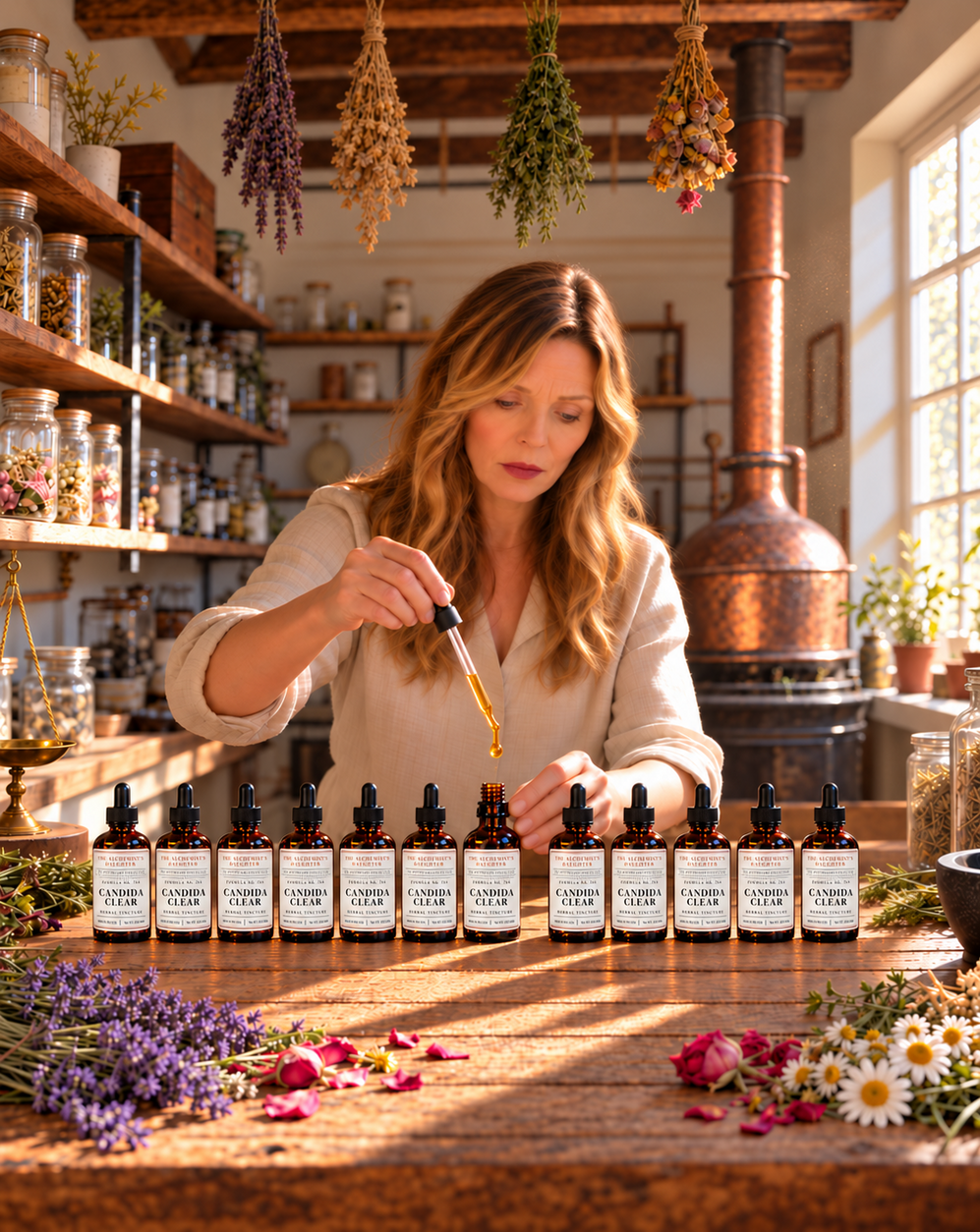 Candida Clear Herbal Tincture - The Alchemist's Daughter Apothecary Collection