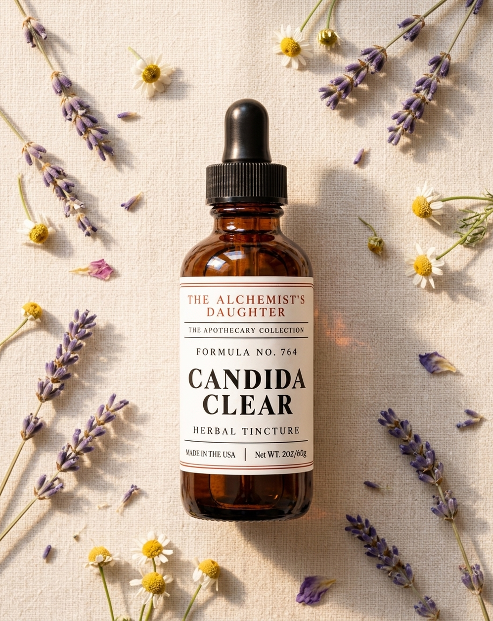 Candida Clear Herbal Tincture - The Alchemist's Daughter Apothecary Collection
