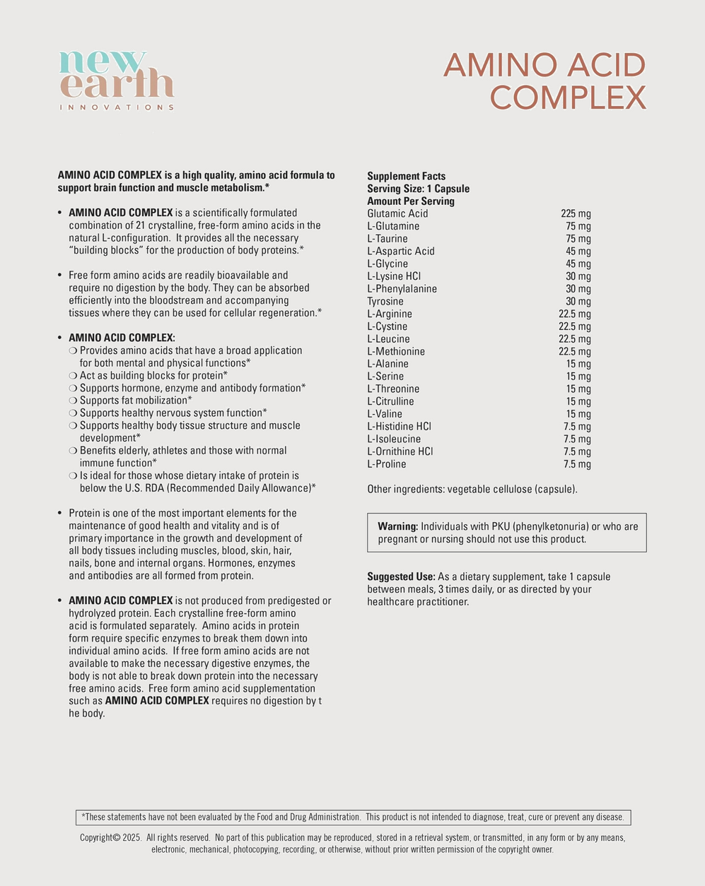 Complete Amino Acid Complex