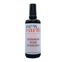 Organic Rose Geranium Hydrosol - 100ml Mist/Spray Bottle