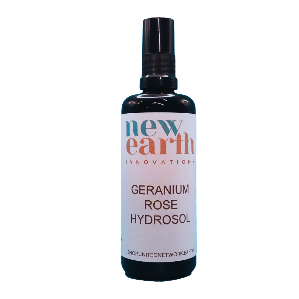 Organic Rose Geranium Hydrosol - 100ml Mist/Spray Bottle