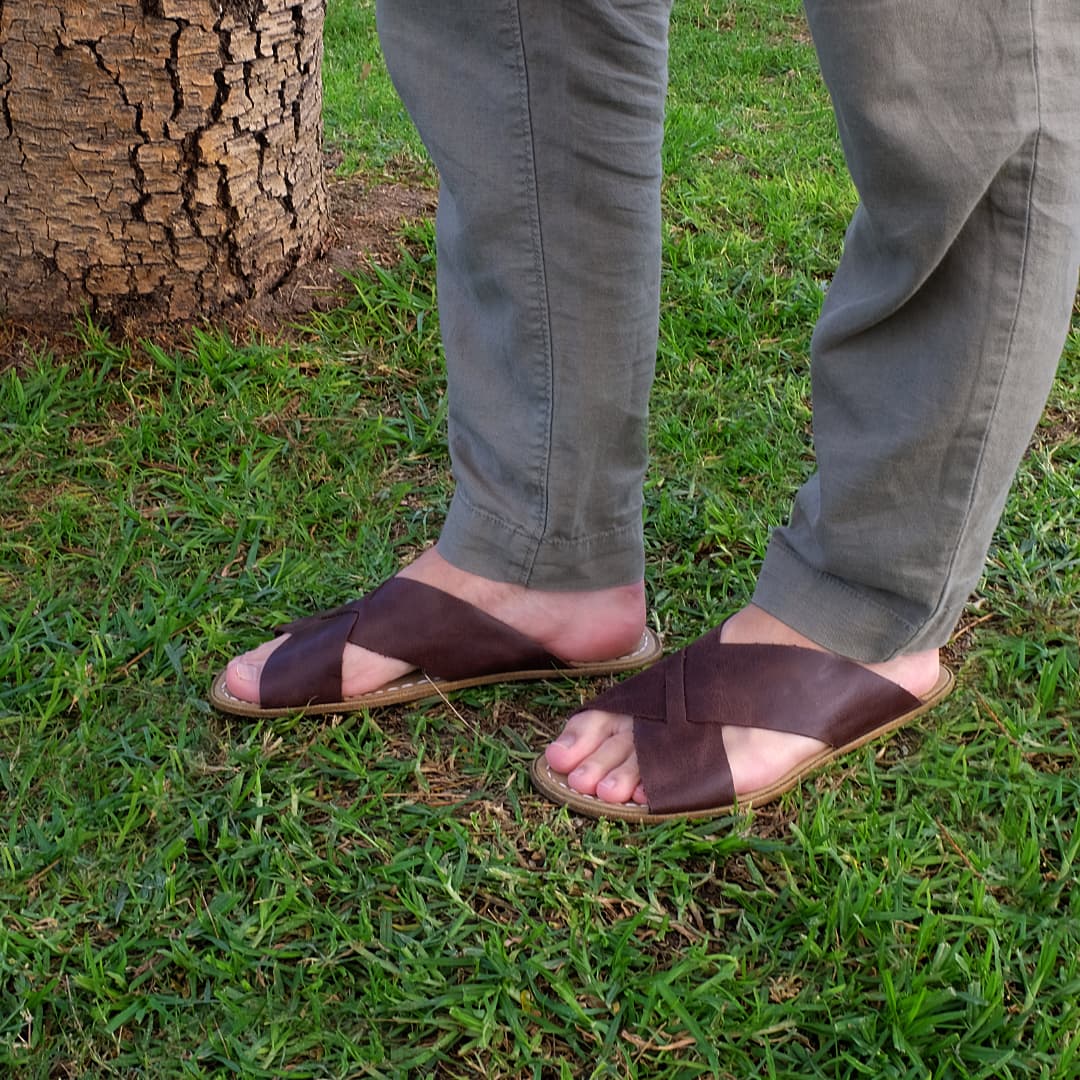 Grounding & Earthing Barefoot Crossover Sandals for Men