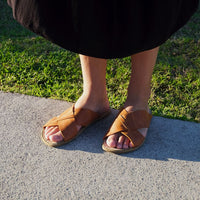 Grounding & Earthing Barefoot Crossover Sandals for Women