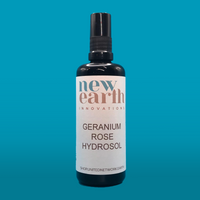Organic Rose Geranium Hydrosol - 100ml Mist/Spray Bottle