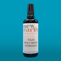 Organic Tulsi Holy Basil Hydrosol - 100ml Mist/Spray Bottle