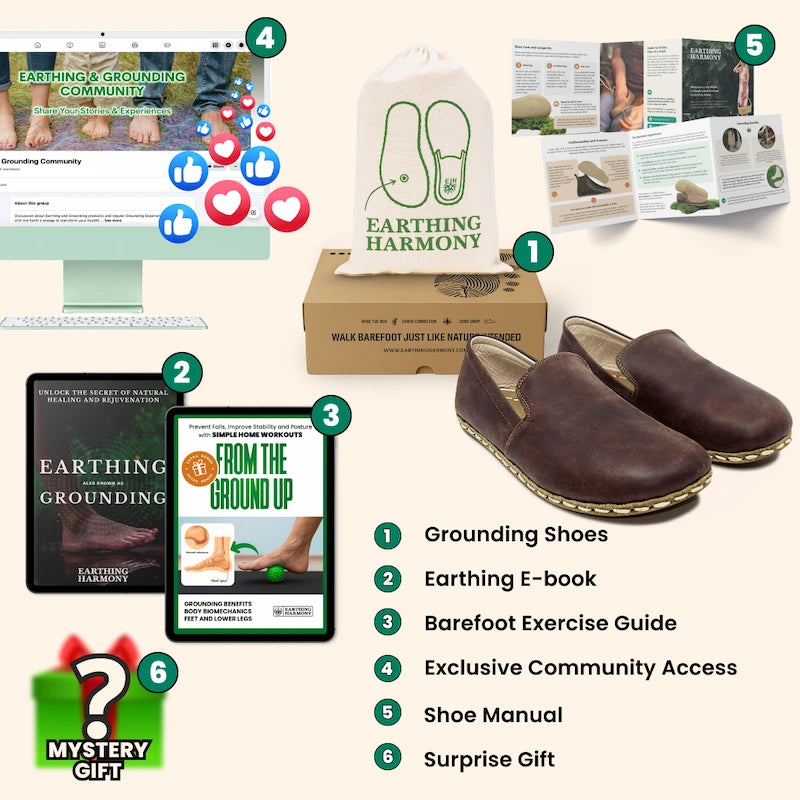 Grounding & Earthing Barefoot, Zero-Drop Clogs for Men