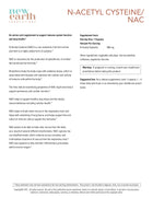 N-Acetyl Cysteine / NAC - New Earth Innovations Supplements