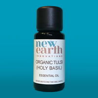 Essential Oil Organic Tulsi Holy Basil - 15ml Euro Dropper Bottle