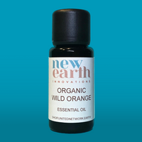 Essential Oil Organic Wild Orange - 15ml Euro Dropper Bottle