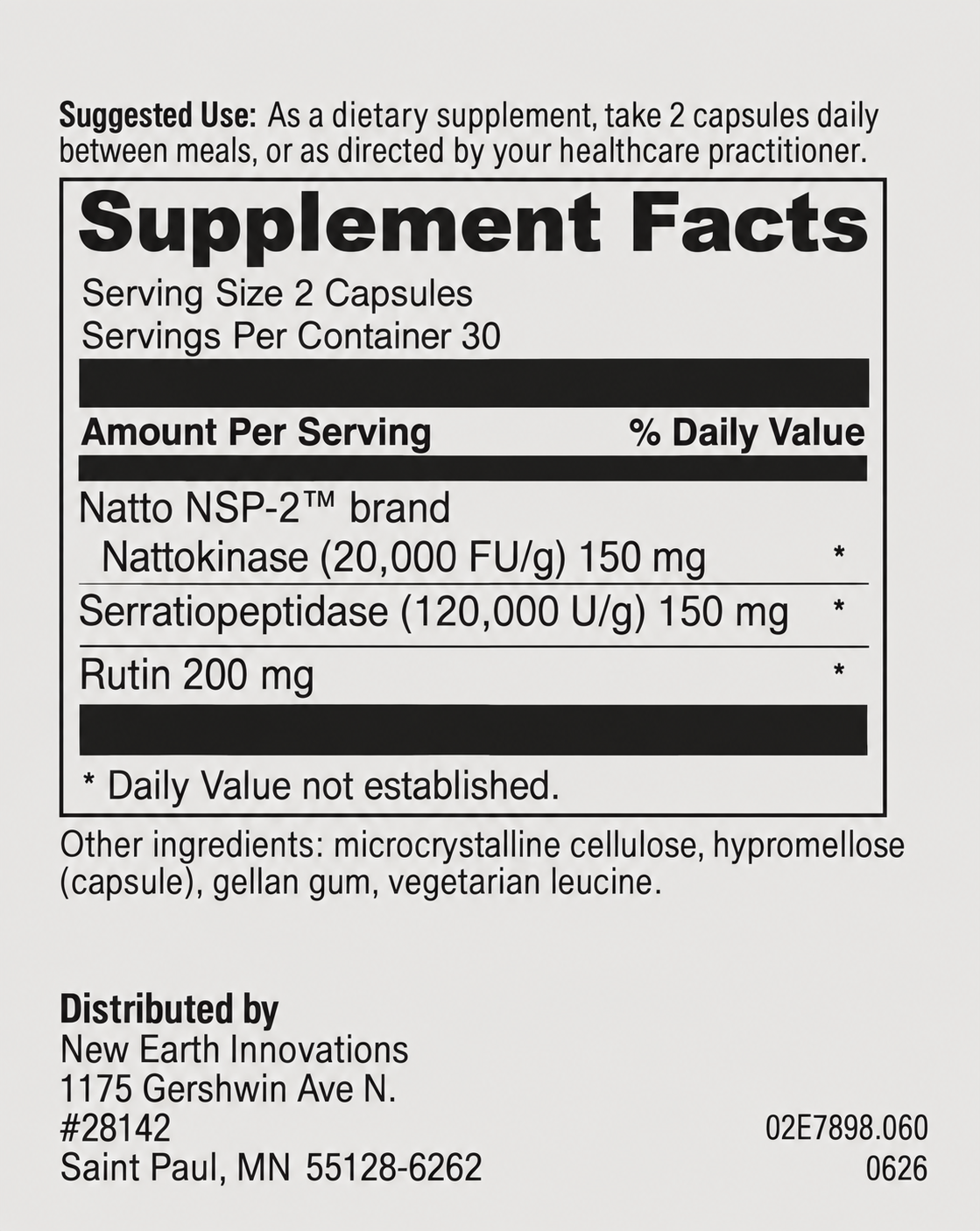 NK-Plus -  Featuring Nattokinase, Rutin and Serratiopeptidase