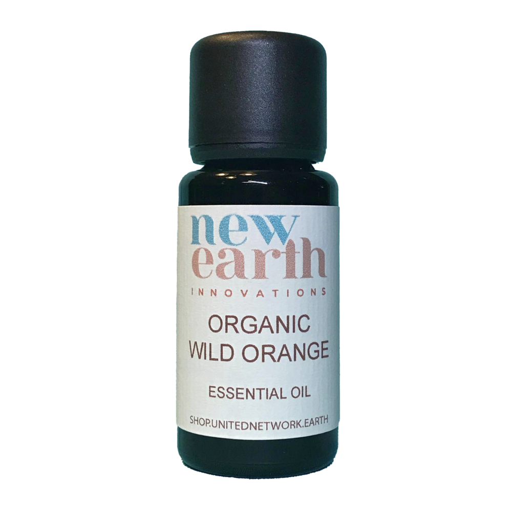 Essential Oil Organic Wild Orange - 15ml Euro Dropper Bottle