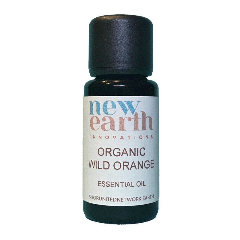 Essential Oil Organic Wild Orange - 15ml Euro Dropper Bottle