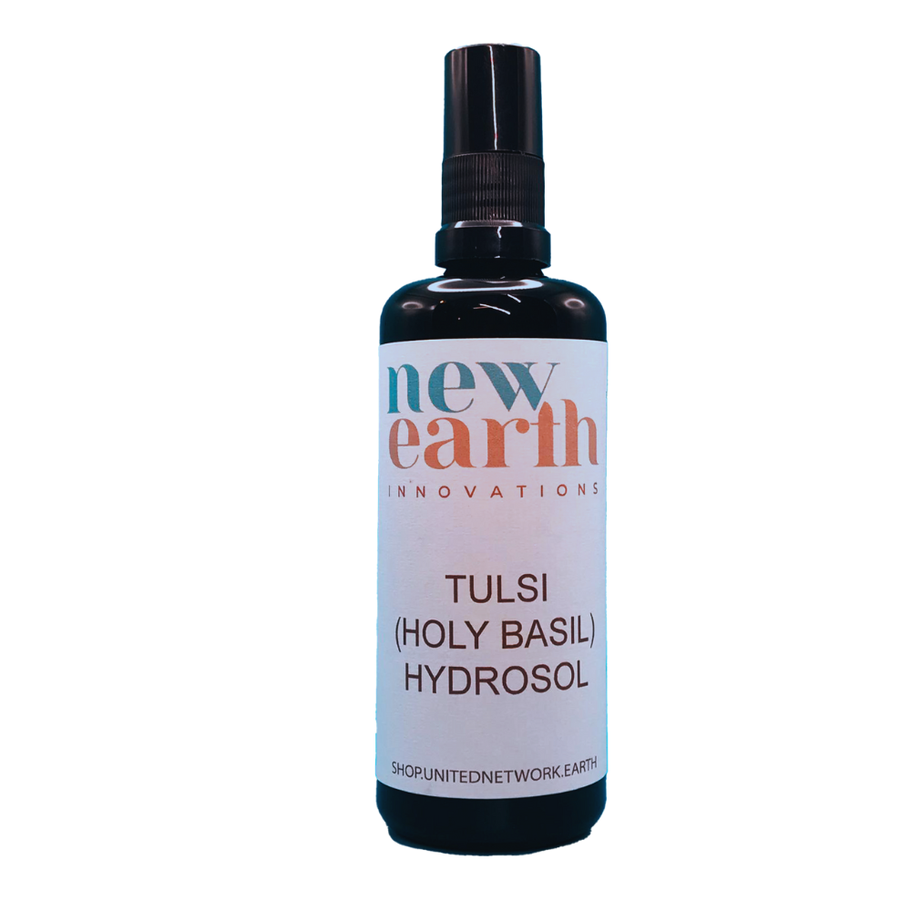 Organic Tulsi Holy Basil Hydrosol - 100ml Mist/Spray Bottle