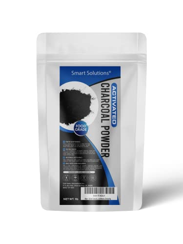 Smart Solutions Activated Charcoal Powder, 1 lb Bulk | 100% Natural, Premium Quality, Finely Ground, Multi-Purpose, Food Grade, Non-GMO, Vegan, No Fillers