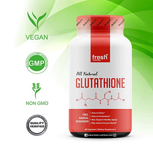 Glutathione Supplement Capsule - Strongest DNA Verified Glutathione Reduced - Vegan Friendly, Non GMO, Gluten & Soy Free