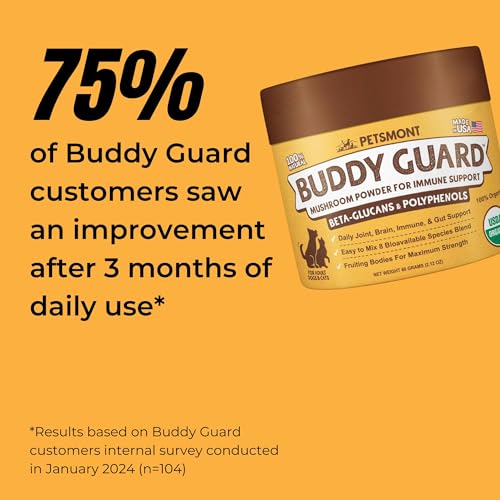 Petsmont Buddy Guard for Lumps, Bumps, Lipoma with Turkey Tail Mushroom, Immune Support