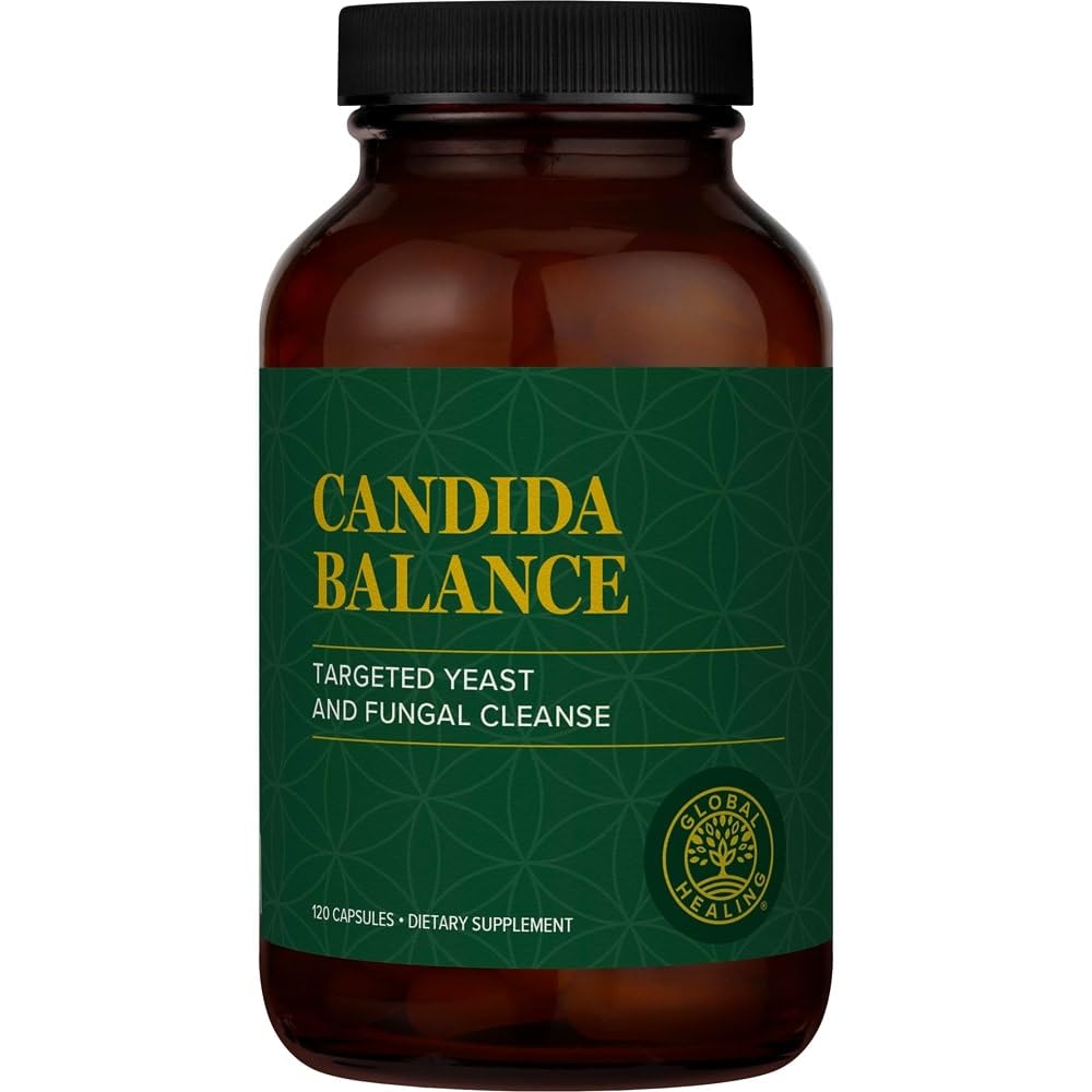 Global Healing Candida Cleanse (Mycozil) - Supports Detoxification for Natural Candida Cleanse, Encourages Gut and Vaginal Health and Rids of Harmful Organisms & Overgrowth, Women & Men (120 Capsules)