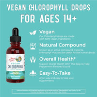 MaryRuth Organics Chlorophyll Liquid Drops, Clean Label Project Certified, Vegan, Non-Diluted Liquid Chlorophyll| Mulberry Derived Supplement for Ages 14+, Non-GMO, Delicious Minty Flavor, 2 Fl Oz