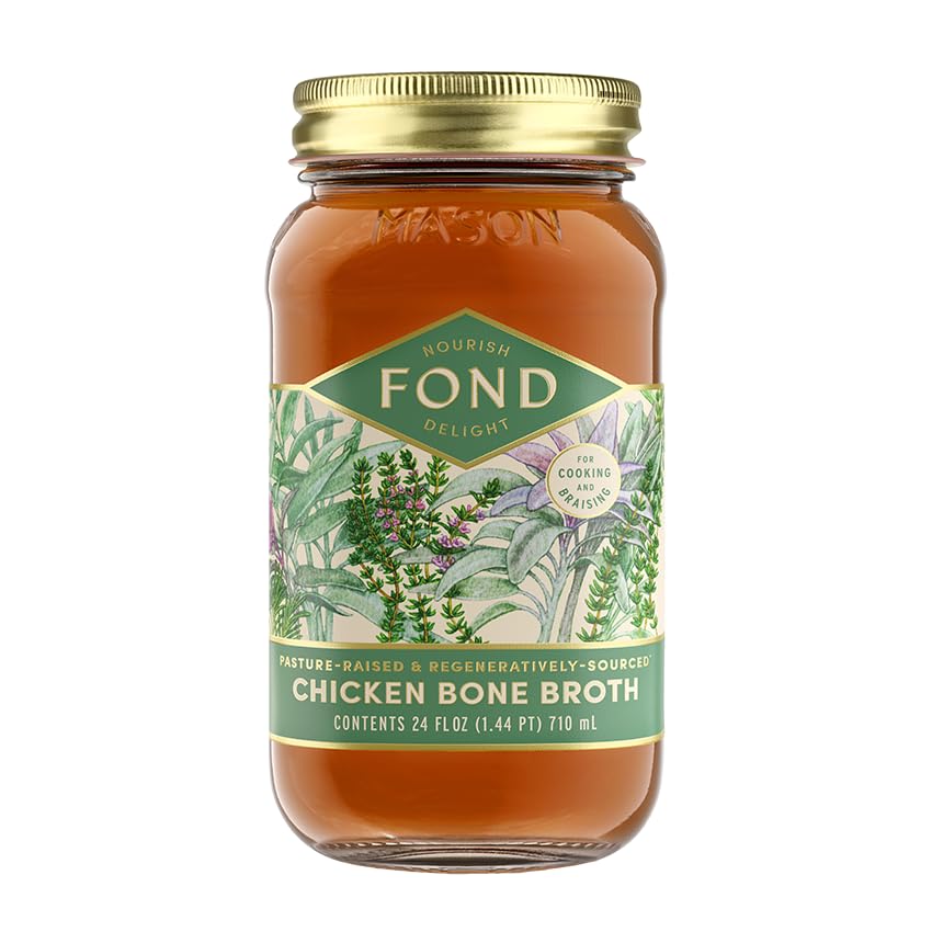 FOND Pasture-Raised Chicken & Herb Chicken Bone Broth Variety 4-Pack